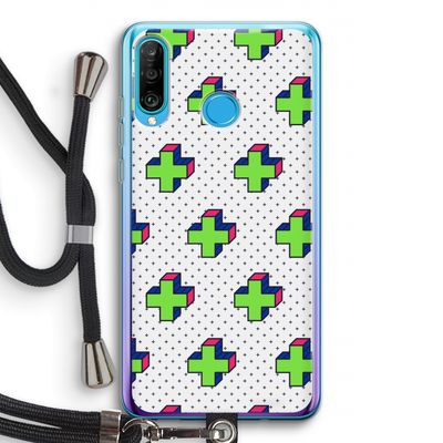 8-bit N°10: Huawei P30 Lite Transparant Hoesje met koord