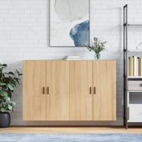 Hangkasten 2 st 69,5x34x90 cm sonoma eikenkleurig