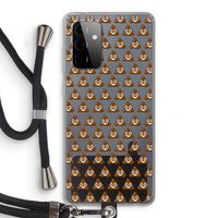 Poop emoji: Samsung Galaxy A72 5G Transparant Hoesje met koord