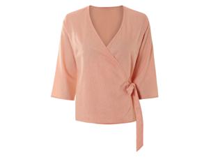 esmara Linnen dames blouse (Koraal, 40)