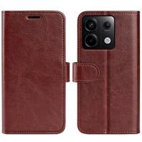 Xiaomi Redmi Note 13 Pro Portemonnee Hoesje met Magnetische Sluiting - Bruin