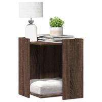 VidaXL Kattenbakkast 42x42x51 cm bewerkt hout bruin eikenkleurig VidaXL Kattenbakkast 42x42x51 cm bewerkt hout bruin eikenkleurig