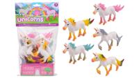 Johntoy John toy unicorns 5 stuks in zak 12x8cm