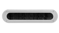 Intersteel Tochtwering ovaal geborsteld RVS - thumbnail