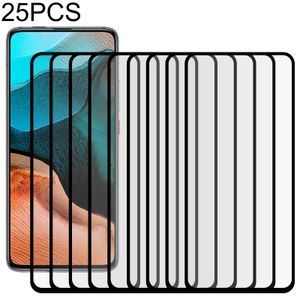 Voor Xiaomi Redmi K30 Pro Zoom 25 PCS Full Glue Full Screen Tempered Glass Film