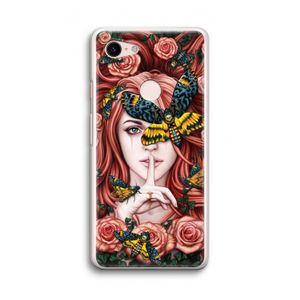 Lady Moth: Google Pixel 3 Transparant Hoesje
