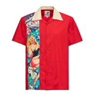 King Kerosin Las Vegas Pin Up Panel Shirt Red-M