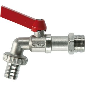 Kogel-uitloopventiel 1/2" Waterkraan