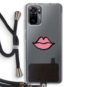 Kusje: Xiaomi Redmi Note 10 Pro Transparant Hoesje met koord