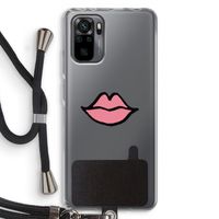 Kusje: Xiaomi Redmi Note 10 Pro Transparant Hoesje met koord