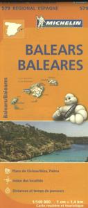 Michelin Wegenkaart 579 Balears / Balearen (Paperback)