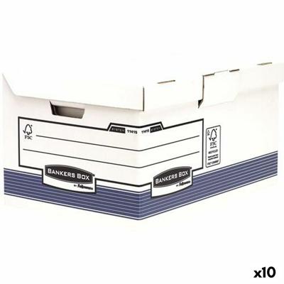Archiefdoos Fellowes Maxi Blauw Wit 31 x 39 x 56 cm 10 Stuks