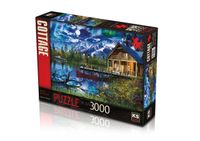 Moonlit Lake House Puzzel 3000 Stukjes - thumbnail