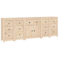 vidaXL Dressoir 230x35x80 cm massief grenenhout - thumbnail