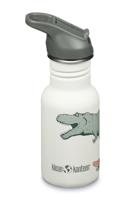 Klean Kanteen Kid Classic Narrow 355ml/12oz + Flip/Sportdop Drinkfles Dino Skate 355ml