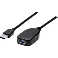 Manhattan USB-kabel USB 3.2 Gen1 (USB 3.0 / USB 3.1 Gen1) USB-A stekker, USB-A bus 5.00 m Zwart 150712 Manhattan USB-kabel USB 3.2 Gen1 (USB 3.0 / USB 3.1 Gen1) USB-A stekker, USB-A bus 5.00 m Zwart 150712