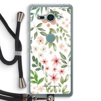 Botanical sweet flower heaven: Sony Xperia XZ2 Compact Transparant Hoesje met koord