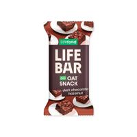 Lifefood Lifebar oatsnack pure chocolade hazelnoot bio 40 Gram