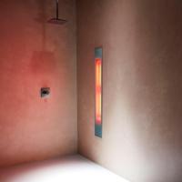 Sunshower Pure XL Organic Grey - Inbouw - Infrarood - 20 x 124 x 10 cm - Organisch Grijs