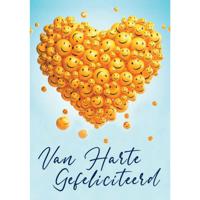Wenskaarten Gefeliciteerd pak a 10 stuks Wenskaarten Gefeliciteerd pak a 10 stuks