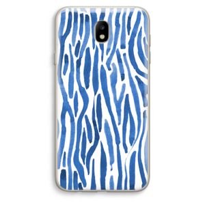 Blauwe nerven: Samsung Galaxy J7 (2017) Transparant Hoesje