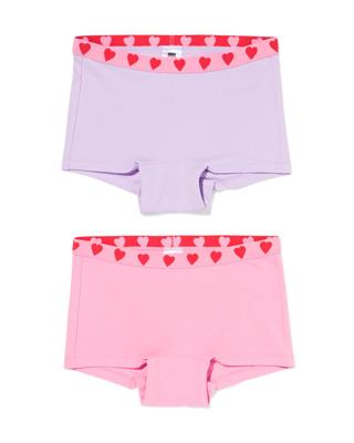 HEMA Kinderboxers hartje - 2 stuks roze (roze)