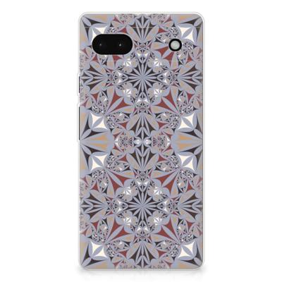 Google Pixel 6A | TPU | Siliconen hoesje | Flower Tiles