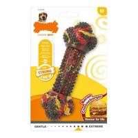 Kauwspeelgoed voor honden Nylabone Strong Chew Bacon Kaas Hamburgers Rubber Maat M