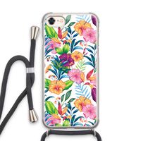 Tropisch 2: iPhone 7 Transparant Hoesje met koord