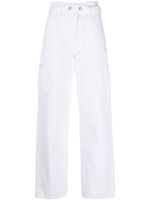 IRO jean droit à taille ceinturée - Blanc