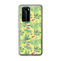 Flamingo party: Huawei P40 Pro Transparant Hoesje Flamingo party: Huawei P40 Pro Transparant Hoesje