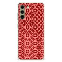 Samsung Galaxy S21FE TPU bumper Batik Rood