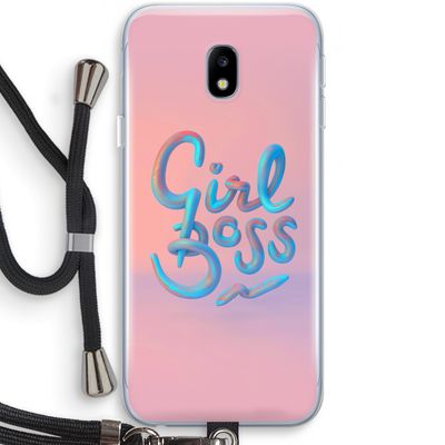 Girl boss: Samsung Galaxy J3 (2017) Transparant Hoesje met koord