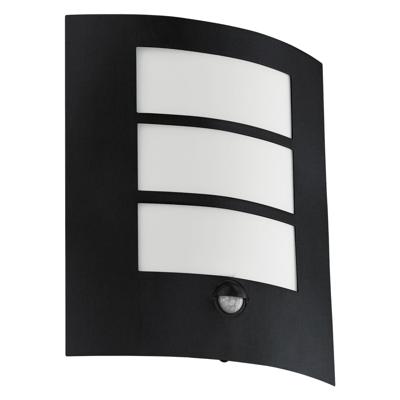 Eglo Zwarte muurlampCity met sensor - 99568