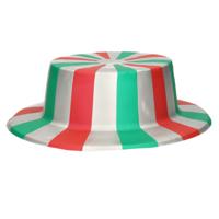 Carnaval verkleed Italiaanse vlag hoed - voor volwassenen - thema artikelen Carnaval verkleed Italiaanse vlag hoed - voor volwassenen - thema artikelen