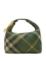 Burberry sac porté épaule à carreaux - Vert - thumbnail