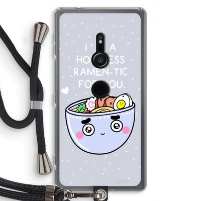 I'm A Hopeless Ramen-Tic For You: Sony Xperia XZ2 Transparant Hoesje met koord