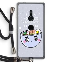 I'm A Hopeless Ramen-Tic For You: Sony Xperia XZ2 Transparant Hoesje met koord