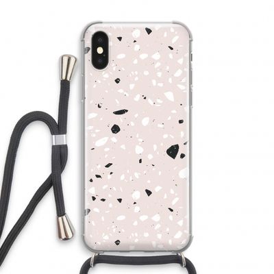 Terrazzo N°20: iPhone XS Transparant Hoesje met koord