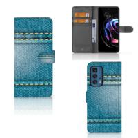 Motorola Edge 20 Pro | Wallet Case | met Pasjes | Jeans