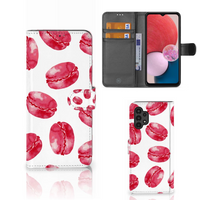 Samsung Galaxy A13 (4G) Book Cover Pink Macarons - thumbnail