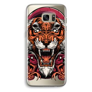 Tiger and Rattlesnakes: Samsung Galaxy S7 Edge Transparant Hoesje