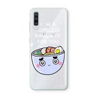 I'm A Hopeless Ramen-Tic For You: Samsung Galaxy A70 Transparant Hoesje