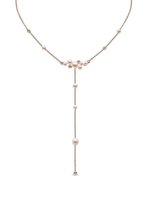 Yoko London collier Trend en or 18ct orné de perles d'eau douce et de diamants