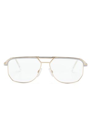 Cazal lunettes de vue 7101 à monture pilote - Or