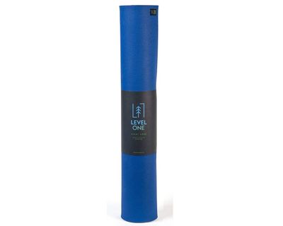 Jade Yoga Level One Yogamat Eco Rubber Blauw 4 mm - (173 x 61 cm)