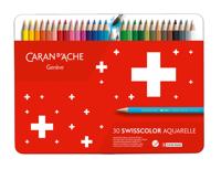 Kleurpotl caran d ache swisscolor aquarel 30st ass