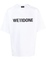 We11done t-shirt en coton à logo imprimé - Blanc - thumbnail