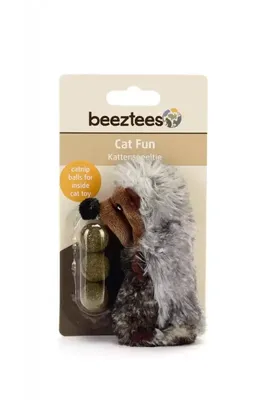 Beeztees Egel - Kattenspeelgoed - Incl. Catnipballen - 9,5 cm