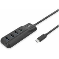 ACT interface hub USB 3.2 Gen 1 (3.1 Gen 1) Type-C 5000 Mbit/s Zwart